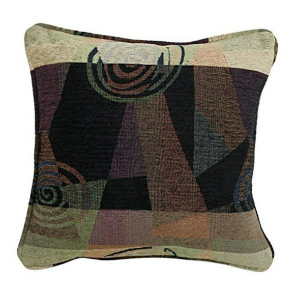 Set of 2 Blazing Needles Moire Moss 17-inch Accent Throw Pillow 